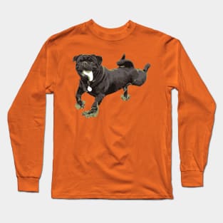 the dog drooled - vector image Long Sleeve T-Shirt